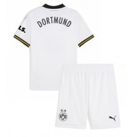 Camisa de Futebol Borussia Dortmund Equipamento Alternativo Infantil 2024-25 Manga Curta (+ Calças curtas)